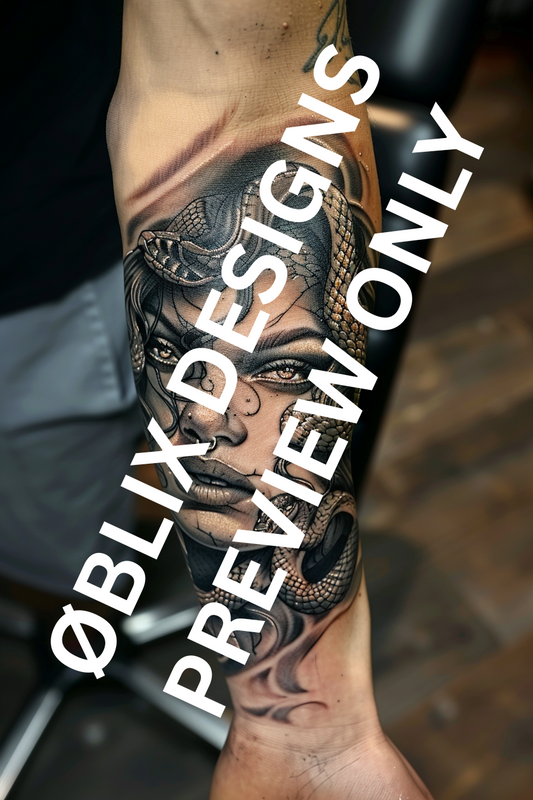 Medusa Edition – Tattoo Design Pack (10 Designs)