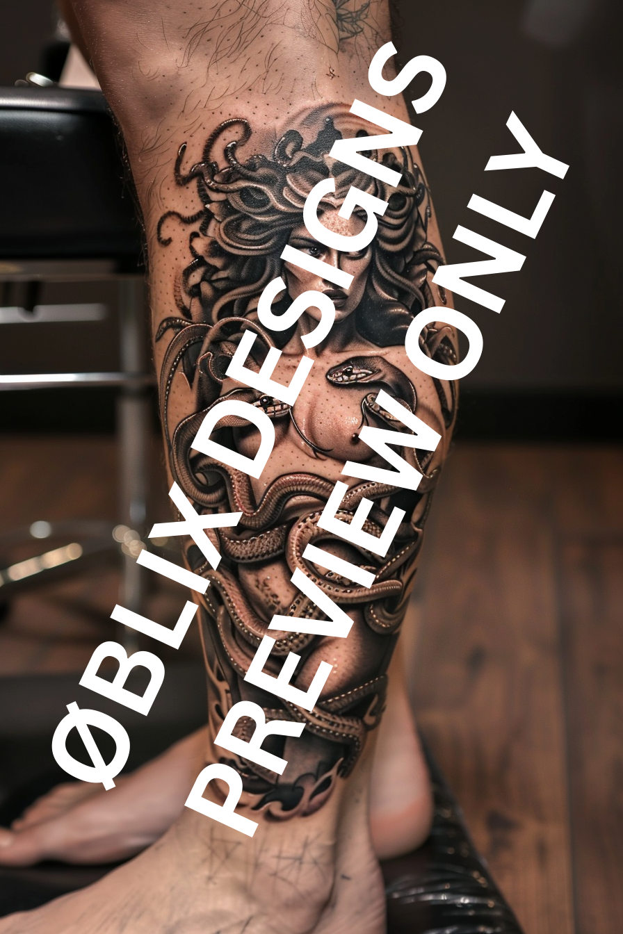 Medusa Edition – Tattoo Design Pack (10 Designs)